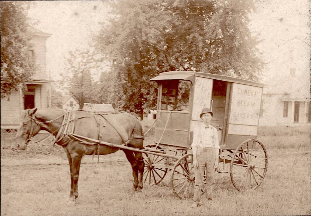 Horse-drawn Delivery Wagon for Eureka Steam Bakery